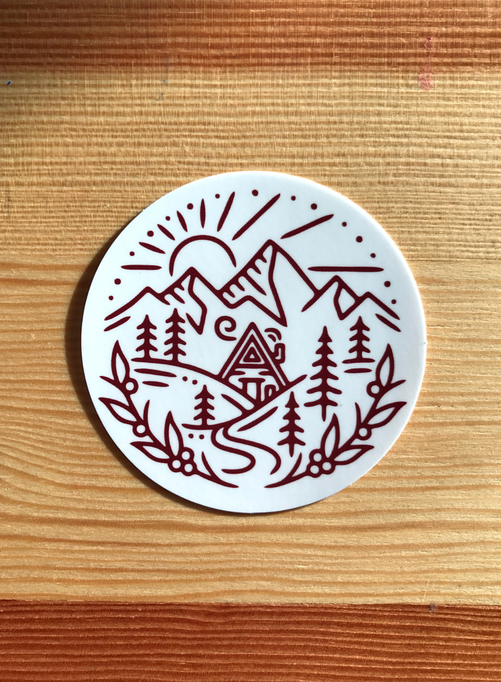 A-Frame Cabin Sticker