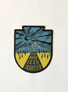 Road Less Traveled Sticker