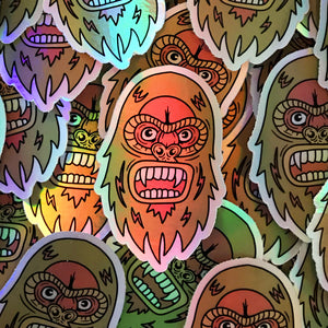 Holographic Sasquatch Sticker