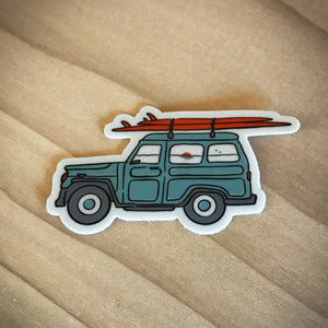 Surfs Up Lets Ride Sticker